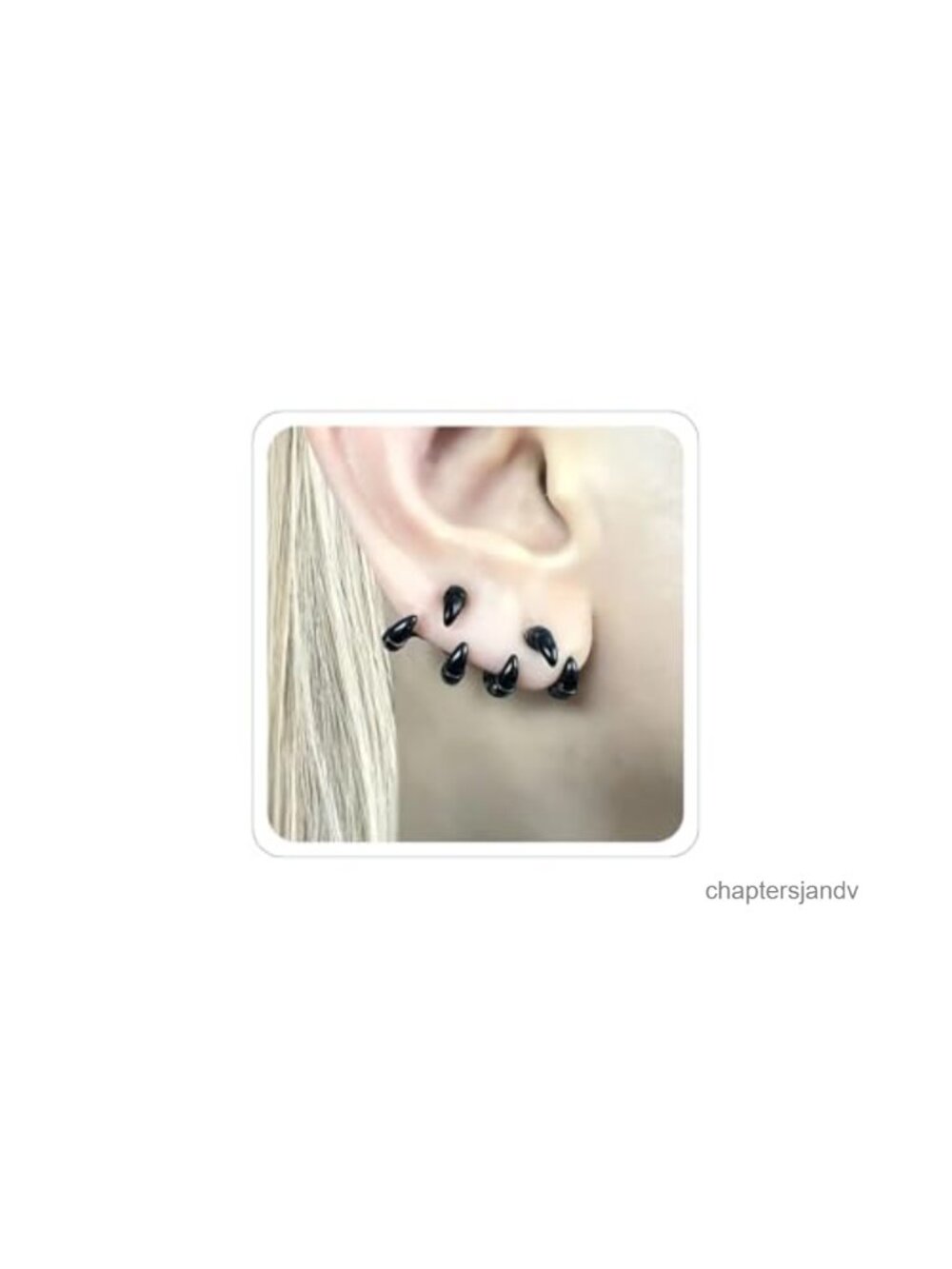 Dragon Claw Stud Earrings Stainless Steel Gothic Punk Halloween Jewelry